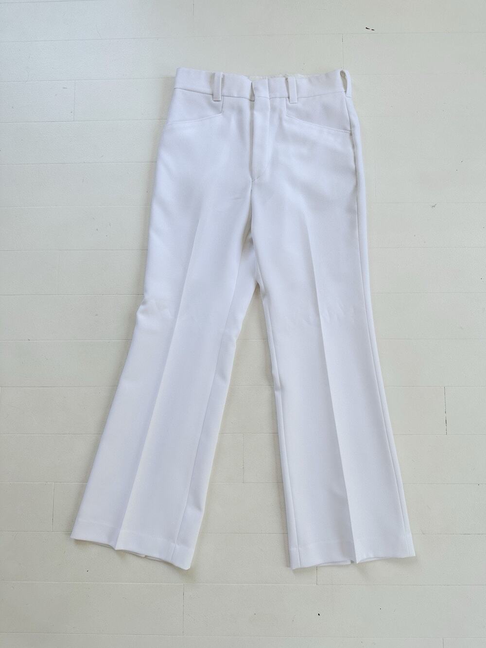 Vintage Levi’s Men’s Panatela Pants 1970s White 30x30 Flared Trousers